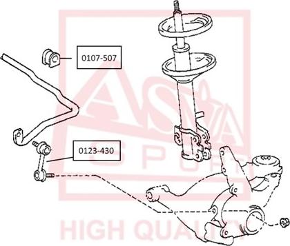 ASVA 0123-430 - Çubuq / Strut, stabilizator furqanavto.az