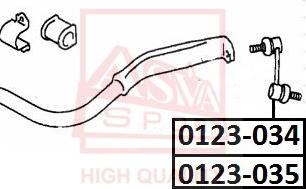 ASVA 0123-034 - Çubuq / Strut, stabilizator furqanavto.az