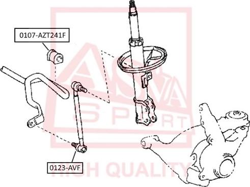 ASVA 0123-AVF - Çubuq / Strut, stabilizator furqanavto.az