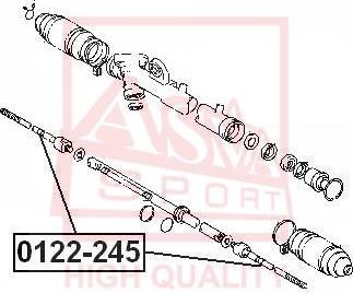 ASVA 0122-245 - Daxili Bağlama Çubuğu, Ox Birləşməsi furqanavto.az