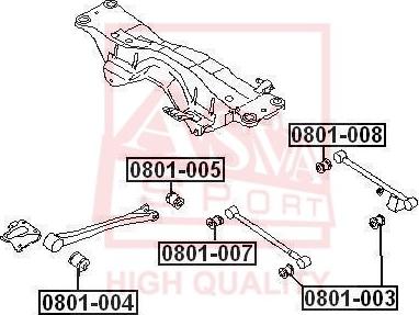 ASVA 0801-008 - Nəzarət Kolu / Arxa Qol furqanavto.az