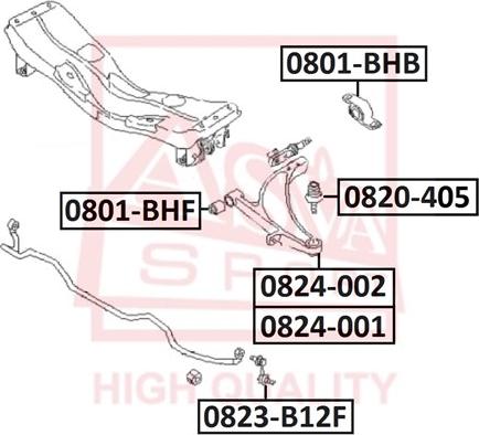 ASVA 0824-002 - Yolun idarəedici qolu furqanavto.az