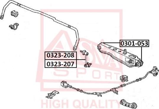 ASVA 0323-208 - Çubuq / Strut, stabilizator www.furqanavto.az