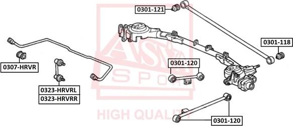 ASVA 0323-HRVRR - Çubuq / Strut, stabilizator furqanavto.az