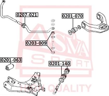 ASVA 0203-009 - Üst Strut Montajı furqanavto.az