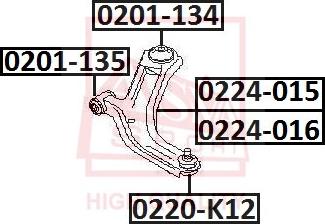 ASVA 0201-135 - Nəzarət Kolu / Arxa Qol furqanavto.az