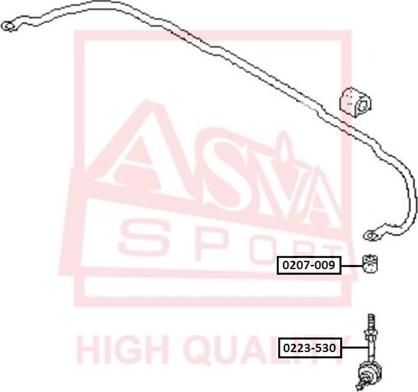 ASVA 0223-530 - Çubuq / Strut, stabilizator furqanavto.az