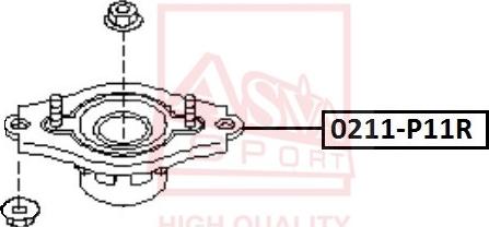 ASVA 0211-P11R - Üst Strut Montajı furqanavto.az