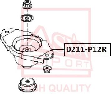 ASVA 0211-P12R - Üst Strut Montajı furqanavto.az