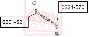 ASVA 0221-521 - Bağlama çubuğunun sonu furqanavto.az