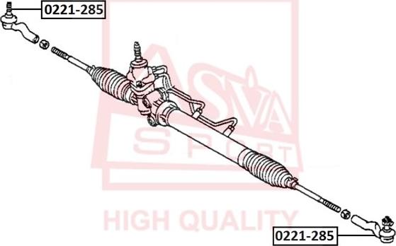 ASVA 0221-285 - Bağlama çubuğunun sonu furqanavto.az