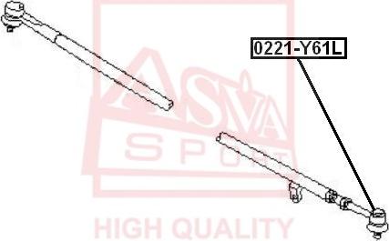 ASVA 0221-Y61L - Bağlama çubuğunun sonu furqanavto.az