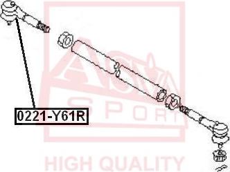 ASVA 0221-Y61R - Bağlama çubuğunun sonu furqanavto.az