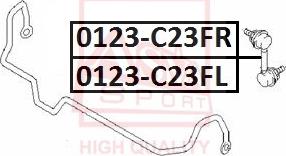 ASVA 0223-C23FR - Çubuq / Strut, stabilizator furqanavto.az