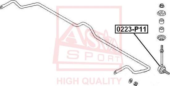 ASVA 0223-P11 - Çubuq / Strut, stabilizator furqanavto.az