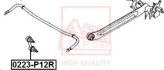 ASVA 0223-P12R - Çubuq / Strut, stabilizator furqanavto.az