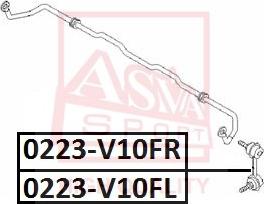 ASVA 0223-V10FR - Çubuq / Strut, stabilizator furqanavto.az