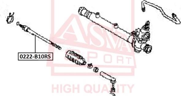 ASVA 0222-B10RS - Daxili Bağlama Çubuğu, Ox Birləşməsi furqanavto.az