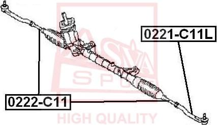 ASVA 0222-C11 - Daxili Bağlama Çubuğu, Ox Birləşməsi furqanavto.az
