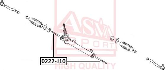 ASVA 0222-J10 - Daxili Bağlama Çubuğu, Ox Birləşməsi furqanavto.az
