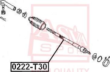 ASVA 0222-T30 - Daxili Bağlama Çubuğu, Ox Birləşməsi furqanavto.az