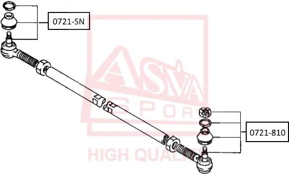 ASVA 0721-810 - Bağlama çubuğunun sonu furqanavto.az