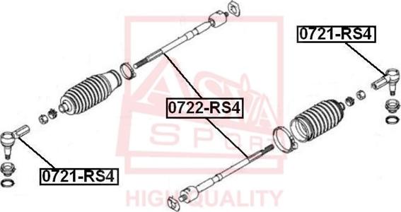 ASVA 0721-RS4 - Bağlama çubuğunun sonu furqanavto.az