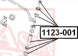 ASVA 1123-001 - Çubuq / Strut, stabilizator www.furqanavto.az