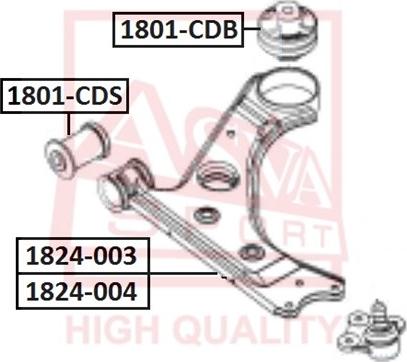 ASVA 1801-CDS - Nəzarət Kolu / Arxa Qol furqanavto.az