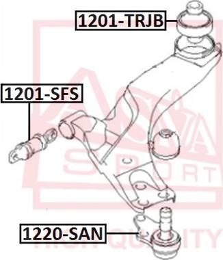 ASVA 1201-TRBJ - Nəzarət Kolu / Arxa Qol furqanavto.az