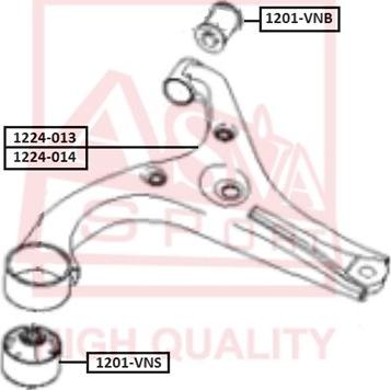 ASVA 1224-013 - Yolun idarəedici qolu furqanavto.az