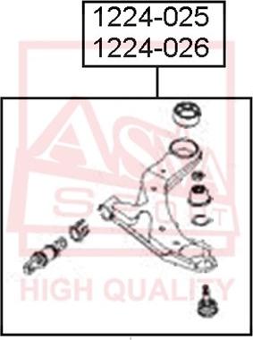 ASVA 1224-025 - Yolun idarəedici qolu furqanavto.az