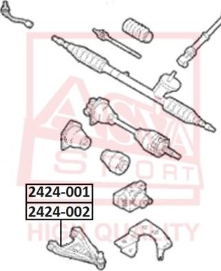 ASVA 2424-001 - Yolun idarəedici qolu furqanavto.az