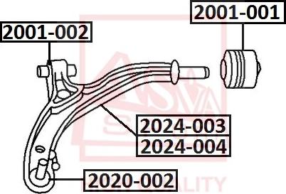 ASVA 2001-001 - Nəzarət Kolu / Arxa Qol furqanavto.az