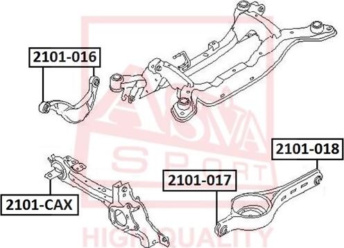 ASVA 2101-017 - Nəzarət Kolu / Arxa Qol furqanavto.az