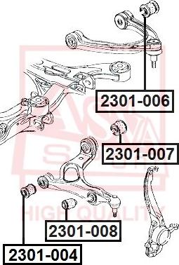 ASVA 2301-007 - Nəzarət Kolu / Arxa Qol furqanavto.az