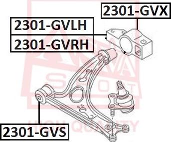 ASVA 2301-GVX - Nəzarət Kolu / Arxa Qol furqanavto.az