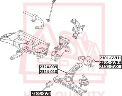 ASVA 2324-009 - Yolun idarəedici qolu furqanavto.az