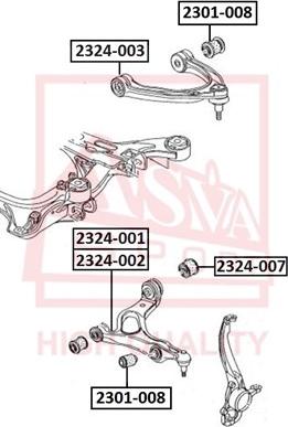 ASVA 2324-001 - Yolun idarəedici qolu furqanavto.az