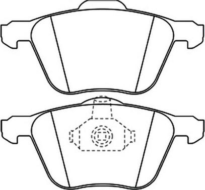 INTERBRAKE DP11497 - Əyləc altlığı dəsti, əyləc diski furqanavto.az