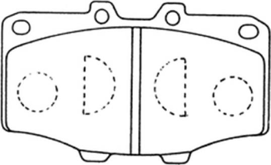 ASVA AKD-1002 - Əyləc altlığı dəsti, əyləc diski furqanavto.az