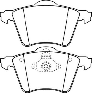 TRUPART DP11484 - Əyləc altlığı dəsti, əyləc diski furqanavto.az