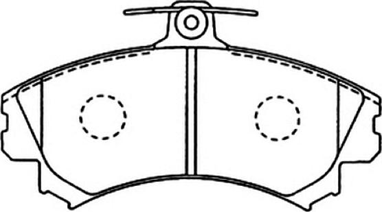 ASVA AKD-1283 - Əyləc altlığı dəsti, əyləc diski furqanavto.az