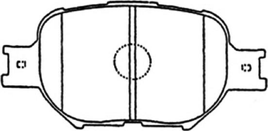 ASVA AKD-1287 - Əyləc altlığı dəsti, əyləc diski furqanavto.az