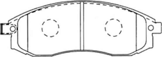 ASVA AKD-3810 - Əyləc altlığı dəsti, əyləc diski furqanavto.az