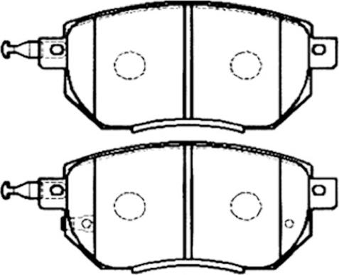 DJ Parts BP1505 - Əyləc altlığı dəsti, əyləc diski furqanavto.az