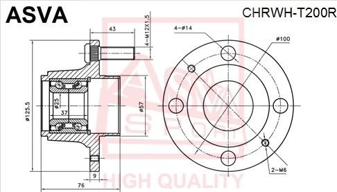 ASVA CHRWH-T200R - Təkər Qovşağı furqanavto.az