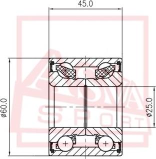 ASVA DAC25600045 - Təkər yatağı furqanavto.az