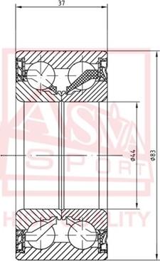 ASVA DACM44830037 - Təkər yatağı furqanavto.az