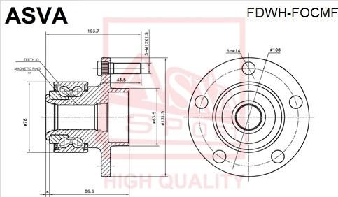 ASVA FDWH-FOCMF - Təkər Qovşağı furqanavto.az